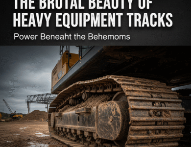 The Brutal Beauty of Heavy Equipment Tracks Power Beneath the Behemoths