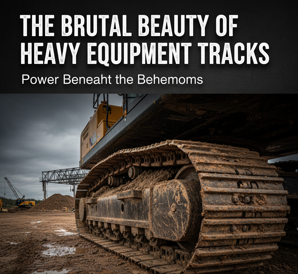 The Brutal Beauty of Heavy Equipment Tracks Power Beneath the Behemoths